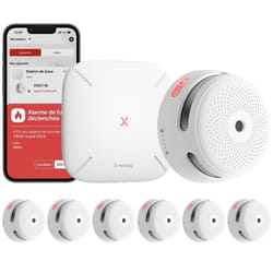Détecteur de fumée - X-sense - SBS50 - Notifications push - Interconnecté - 100 dB