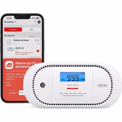 X-Sense Détecteur de Monoxyde de Carbone Wi-FI Compatible avec lAppli X-Sense Home SecurityStation de Base SBS50 RequiseXC01- ...