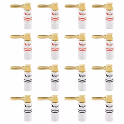 Fiche banane - Nakamichi - Excel Series - Plaquée or 24K - 12-18 AWG - Calibre 4 mm