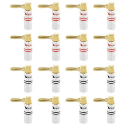 Fiche banane - Nakamichi - Excel Series - Plaquée or 24K - 12-18 AWG - Calibre 4 mm