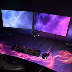 Arozzi Arena -DEEPP-GALAXY bureau d'ordinateur Noir, Violet - Vue supplémentaire 5