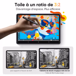 XPPen Magic Drawing Pad tablette graphique Gris 2540 lpi USB/Bluetooth - Vue supplémentaire 4