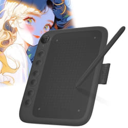 Tablette graphique UGEE Q6 Tablette Dessin 6 Pouces Connectée au Téléphone avec 6 Raccourcis pour Windows Mac Android Noir