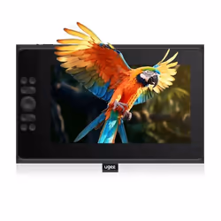 Tablette Graphique avec Ecran UGEE UE12 Plus 119 Pouces Gamme de Couleurs 147%sRGB Moniteur dessin avec 1 Roulette et 8 Touch ...