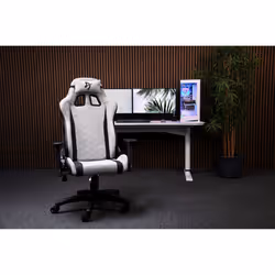 Arozzi Soft Fabric | Gaming Chair | Avanti SoftFabric | Light Pilkas Siège de jeu sur console Chaise avec assise rembourrée