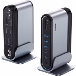 Station daccueil USB C - BASEUS - 17 en 1 - Triple affichage 4K60Hz - Transfert rapide USB3.0 - Chargement 100W