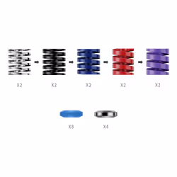 Moza Racing RS069, PC, Kit de performance des pédales, Multicolore, Moza, CRP2, 22 pièce(s)