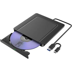 Lecteur CDDVD Externe - Umaniy - USB 3.0 - USB Type-C - Ultra-mince - Portable