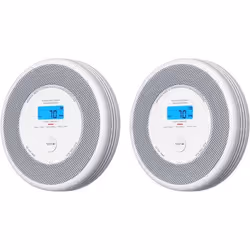 Détecteur de Fumée et de Monoxyde de Carbone - X-SENSE - XP0A-SR - Alertes Vocales - Écran LCD - Lot de 2