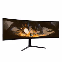 Arozzi Nova 49” Curved écran plat de PC 49" Dual QHD LED Noir - Vue supplémentaire 2