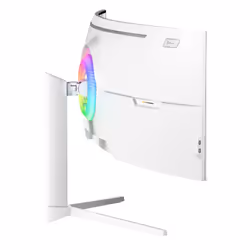 Arozzi Nova 49” Curved écran plat de PC 49" Dual QHD LED Blanc - Vue supplémentaire 3