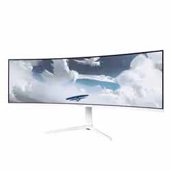 Arozzi Nova 49” Curved écran plat de PC 49" Dual QHD LED Blanc - Vue supplémentaire 7