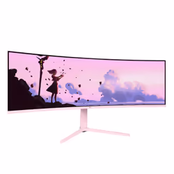 Arozzi Nova 49” Curved écran plat de PC 49" Dual QHD LED Rose - Vue supplémentaire 2