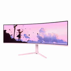 Arozzi Nova 49” Curved écran plat de PC 49" Dual QHD LED Rose - Vue supplémentaire 7