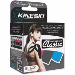 Kinesio Tex Classic - 2” Black, Coton, Noir, 5,1 cm
