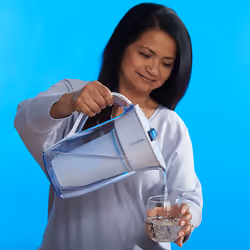 Zero 10-Cup Filtre à eau pour carafe 2,36 L Bleu, Blanc