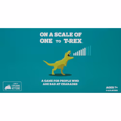 Asmodee On A Scale of One to T-Rex A family-friendly party game for people who are bad at charades. Can you spot the person who is doing a silly thing at the same level of intensity as you? Jeu de cartes - Vue supplémentaire 2