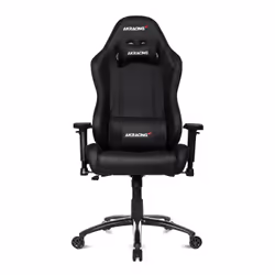 AKRacing SX, Siège rembourré, Dossier rembourré, Noir, Noir, Simili-cuir, Simili-cuir