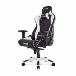 AKRacing Pro Siège de jeu sur PC Siège capitonné Noir, Blanc