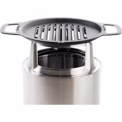 Solo Stove Gril en fonte et Hub pour brasero Ranger batterie de cuisine en fonte avec Hub en acier inoxydable - surélever