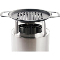 Solo Stove Gril en fonte et Hub pour brasero Ranger batterie de cuisine en fonte avec Hub en acier inoxydable - surélever