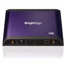 BrightSign HD225, Noir, Violet, M2TS, MKV, MOV, MP4, TS, VOB, BMP, JPEG, PNG, H.264, H.265, AAC, MP2, MP3, WAV, 4K Ultra HD