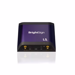 BrightSign LS425, Noir, Violet, M2TS, MOV, MP4, MPG, TS, BMP, JPEG, PNG, H.264, H.265, AAC, MP2, MP3, WAV, MicroSD (TransFlas ...