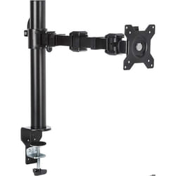 Support TV - Amazon Basics - Bras de support Simple - Acier - Noir - Hauteur réglable