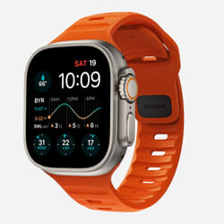 Nomad NM00736685 accessoire intelligent à porter sur soi Bande Orange Aluminium, Fluoroélastomère