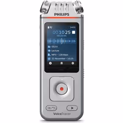 Philips Voice Tracer DVT4110/00, 36 h, Stereo (ST), MP3, WAV, 16 Ohm, 58 dB, 50 - 20000 Hz