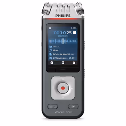 Philips Voice Tracer DVT7110/00, 36 h, Stereo (ST), MP3, PCM, WAV, 16 Ohm, 58 dB, 50 - 20000 Hz