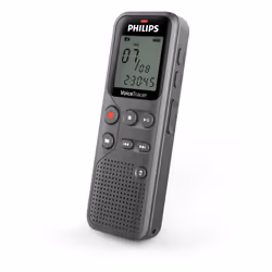 Philips VoiceTracer, 12 kHz, 750 - 18000 Hz, Gris, Windows 10/8/7, macOS, 34 x 108 x 19 mm, 46 g