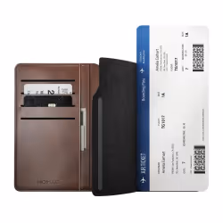 Porte-Passeport Nomad Cuir Horween Marron