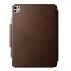 Nomad Modern Leather Folio iPad Pro 11 M4 2024 Brown coque de protection pour téléphones portables Housse