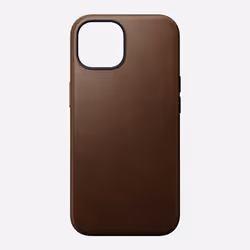 Nomad Modern Leather Case, Housse, Apple, iPhone 15, 15,5 cm (6.1"), Marron