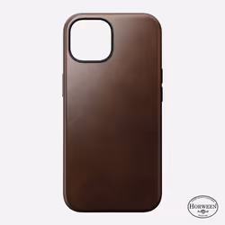 Nomad Modern Leather Case, Housse, Apple, iPhone 15, 15,5 cm (6.1"), Marron