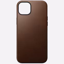 Nomad Modern Leather Case, Housse, Apple, iPhone 15 Plus, 17 cm (6.7"), Marron