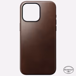 Nomad Modern Leather Case, Housse, Apple, iPhone 15 Pro Max, 17 cm (6.7"), Marron