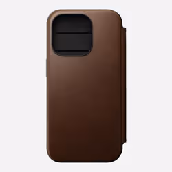 Nomad Modern Leather Folio, Folio, Apple, iPhone 15 Pro, 15,5 cm (6.1"), Marron