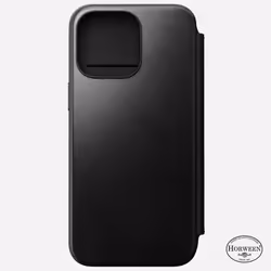 Nomad Modern Leather Folio, Folio, Apple, iPhone 15 Pro Max, 17 cm (6.7"), Noir