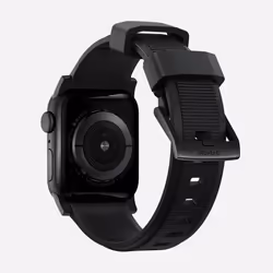 Nomad NM1A41BN00 accessoire intelligent à porter sur soi Bande Noir Caoutchouc, Acier inoxydable