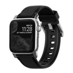 Nomad Bracelet Apple Watch 1-9/SE/Ultra 2 - Noir/Argent