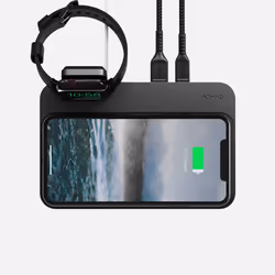 Nomad Base Station, Intérieure, Secteur, Recharge sans fil, Noir