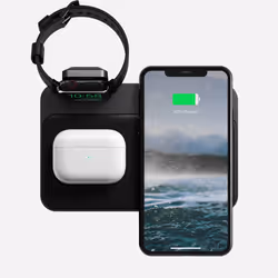 Nomad Base Station Téléphone portable, Smartwatch Noir Secteur Recharge sans fil Intérieure