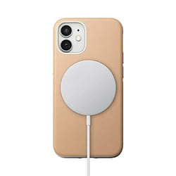 Coque en cuir naturel MagSafe NOMAD pour iPhone 12 Mini - Marron - Protection contre les chutes jusquà 10 pieds