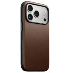 Nomad Coque pour iPhone 17 Pro MagSafe en Cuir Premium Antichocs Marron