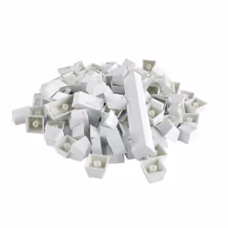 Glorious PC Gaming Race Mechanical Keyboard Keycaps, Capuchon de clavier, Acrylonitrile-Butadiène-Styrène (ABS), Blanc