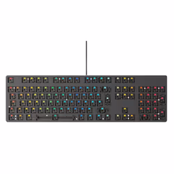 Glorious PC Gaming Race GMMK-RGB-ISO, Taille réelle (100 %), USB, Clavier mécanique, LED RGB, Noir