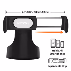 Kenu Airbase Pro Support passif Mobile/smartphone Noir, Argent - Vue supplémentaire 5