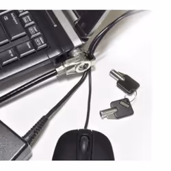 Compulocks CL20T-xTrap, Clé plate, Acier, Noir, Argent
